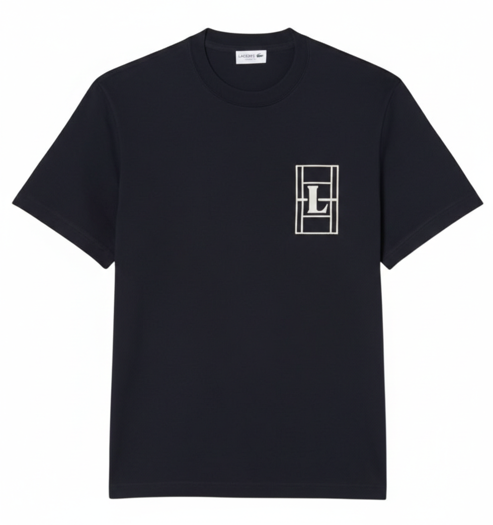 T-shirt de Jersey Grosso com Bordado