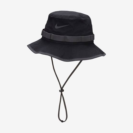 Chapéu Bucket Nike Unissex Preto com Cinza