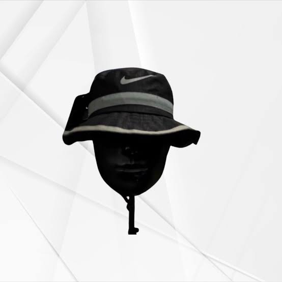 Chapéu Bucket Nike Unissex Preto com Cinza