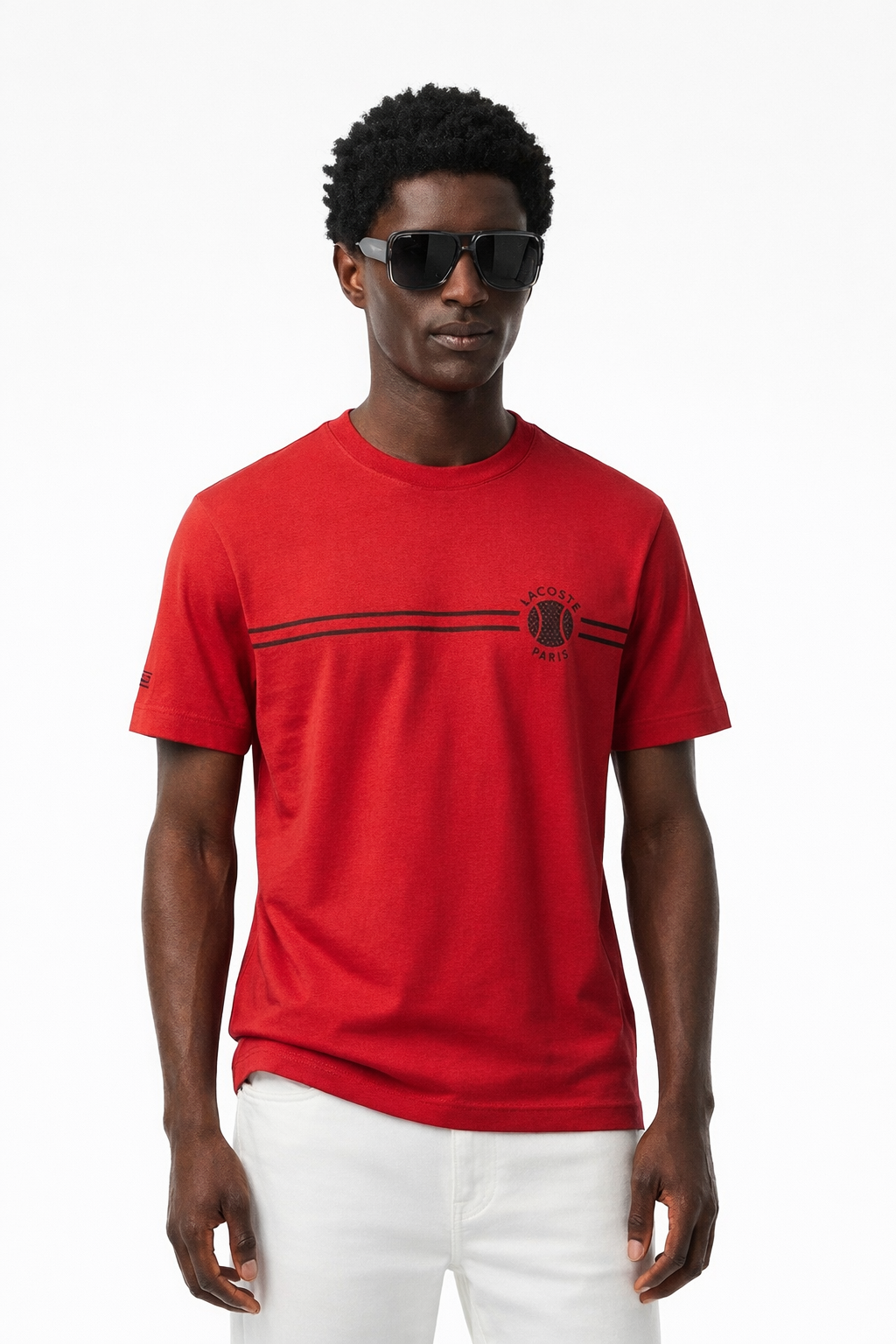 Camiseta em Malha de Algodão Bordada e Estampada