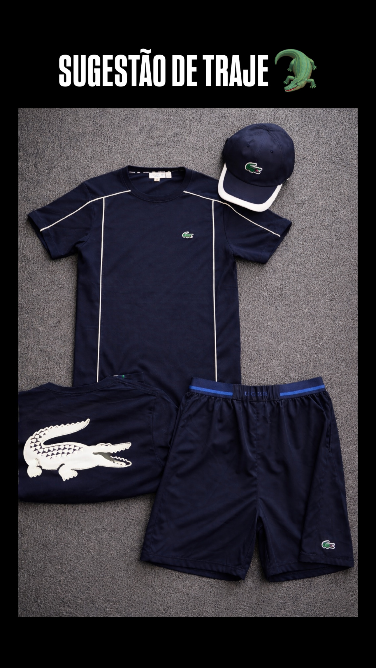 Conjunto | Camisa frente e costas