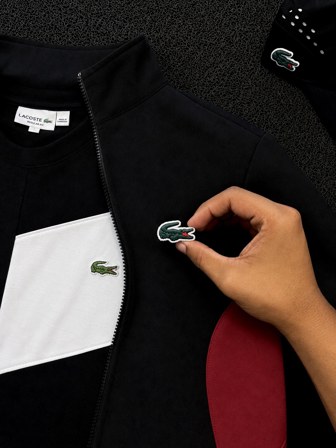 CONJUNTO LACOSTE CORTA VENTO 🐊