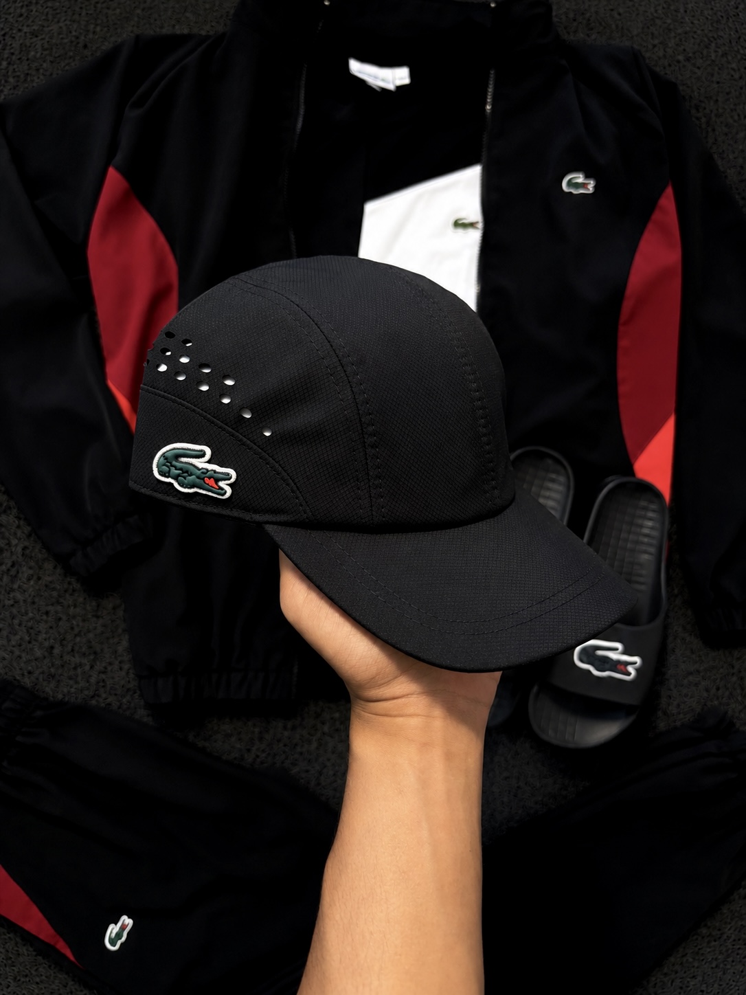 CONJUNTO LACOSTE CORTA VENTO 🐊
