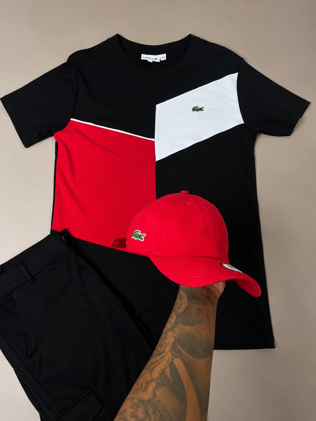 CONJUNTO LACOSTE GRIFE
