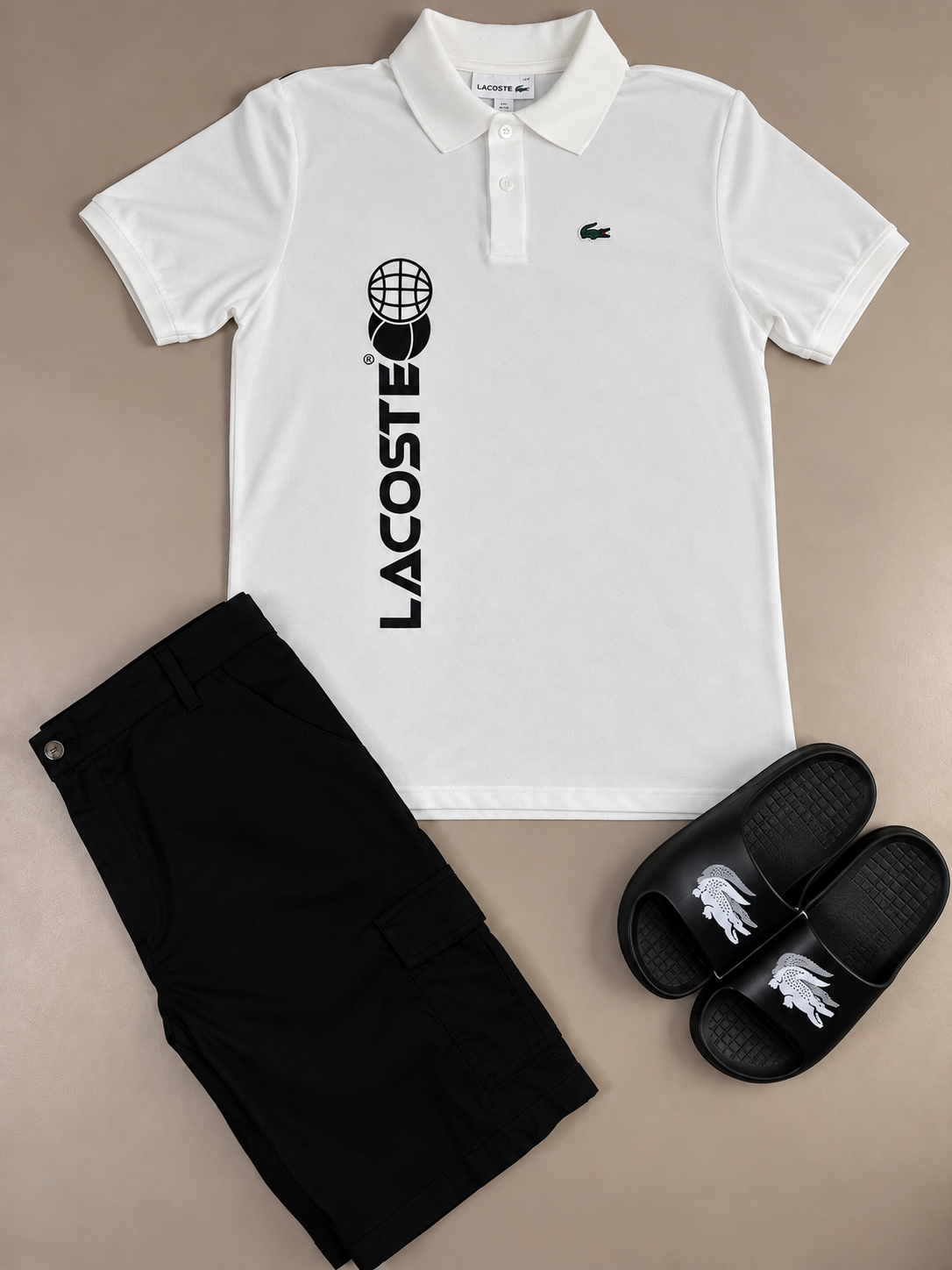 POLO LACOSTE ESTAMPA LATERAL